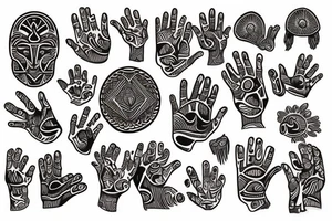 Hands holding life tattoo idea