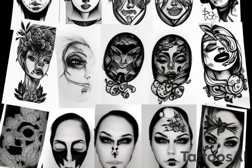 Sad face tattoo idea