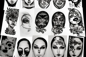 Sad face tattoo idea