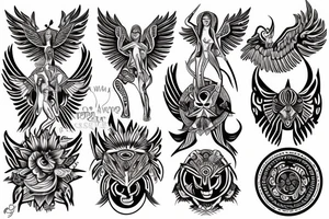 Angel of life tattoo idea