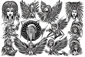 Angel of life tattoo idea