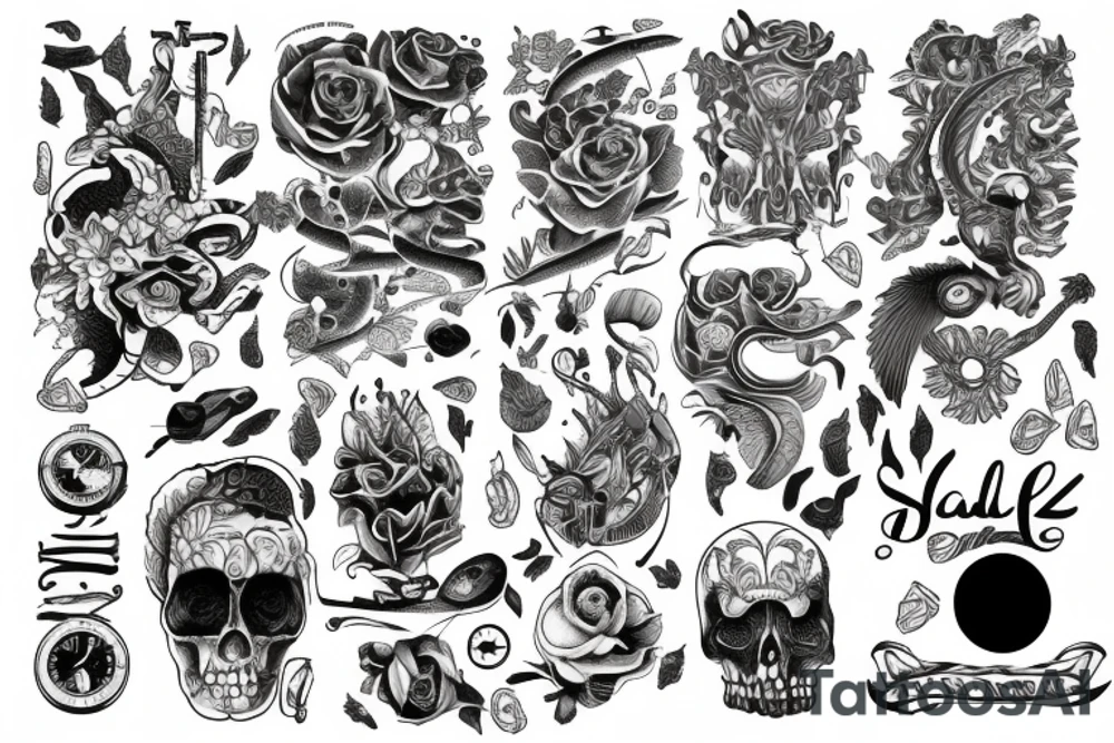 Scale of life tattoo idea