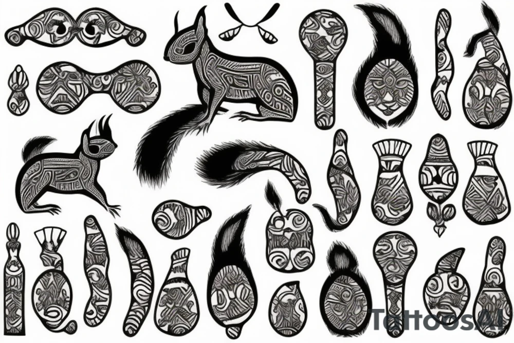 squirrel tattoo idea