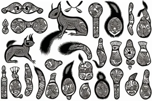squirrel tattoo idea