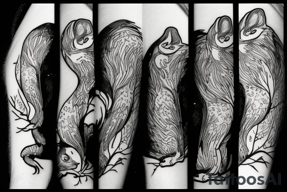 squirrel tattoo idea