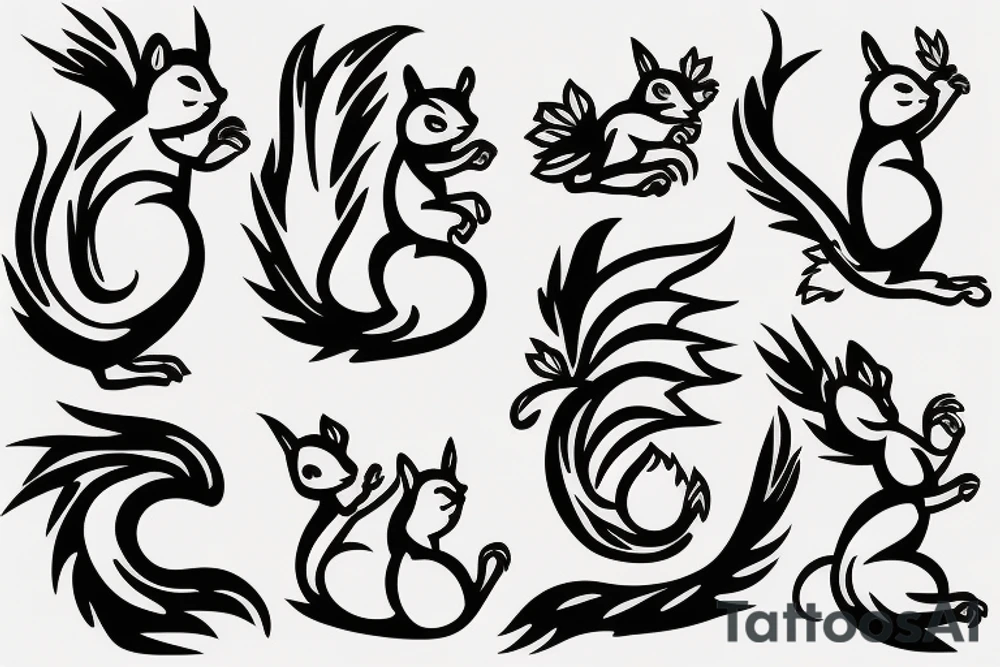 squirrel tattoo idea