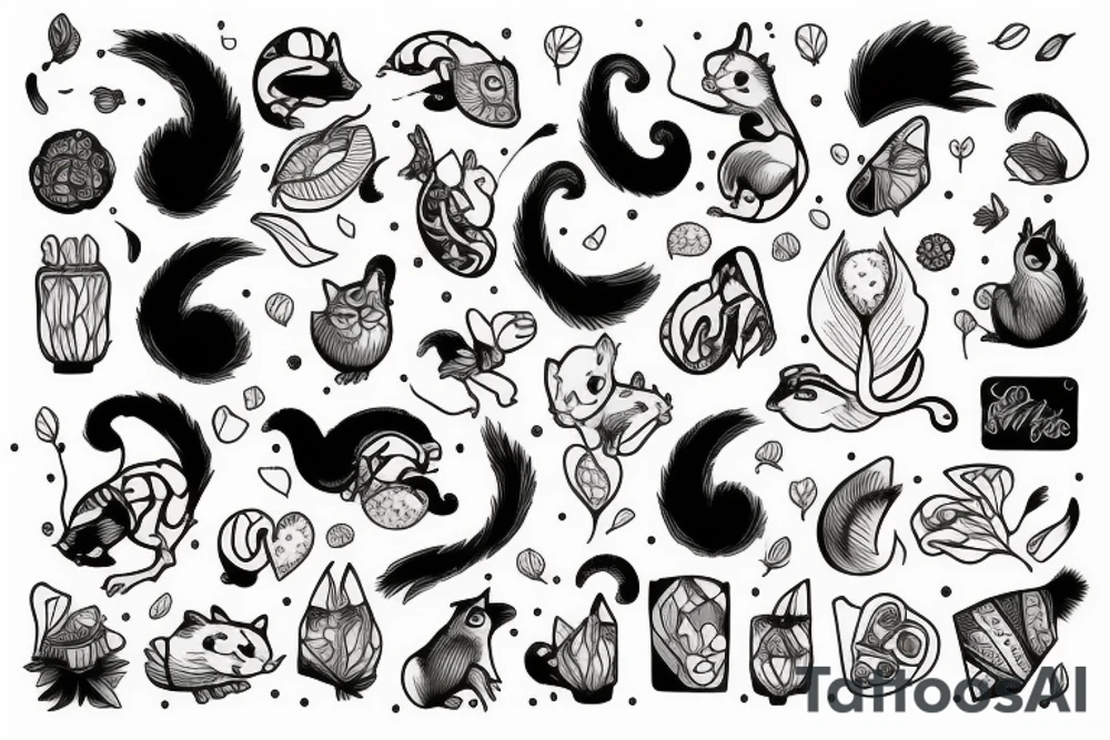 squirrel tattoo idea