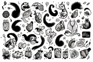 squirrel tattoo idea