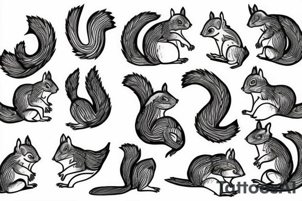 squirrel tattoo idea