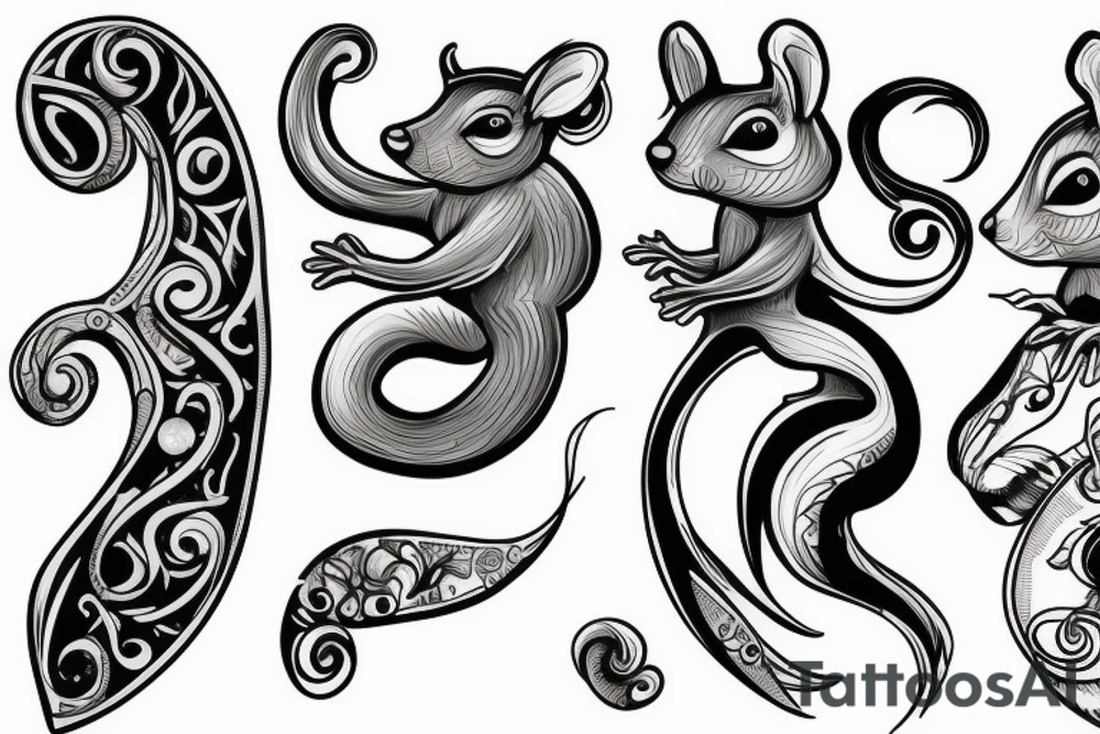 squirrel tattoo idea