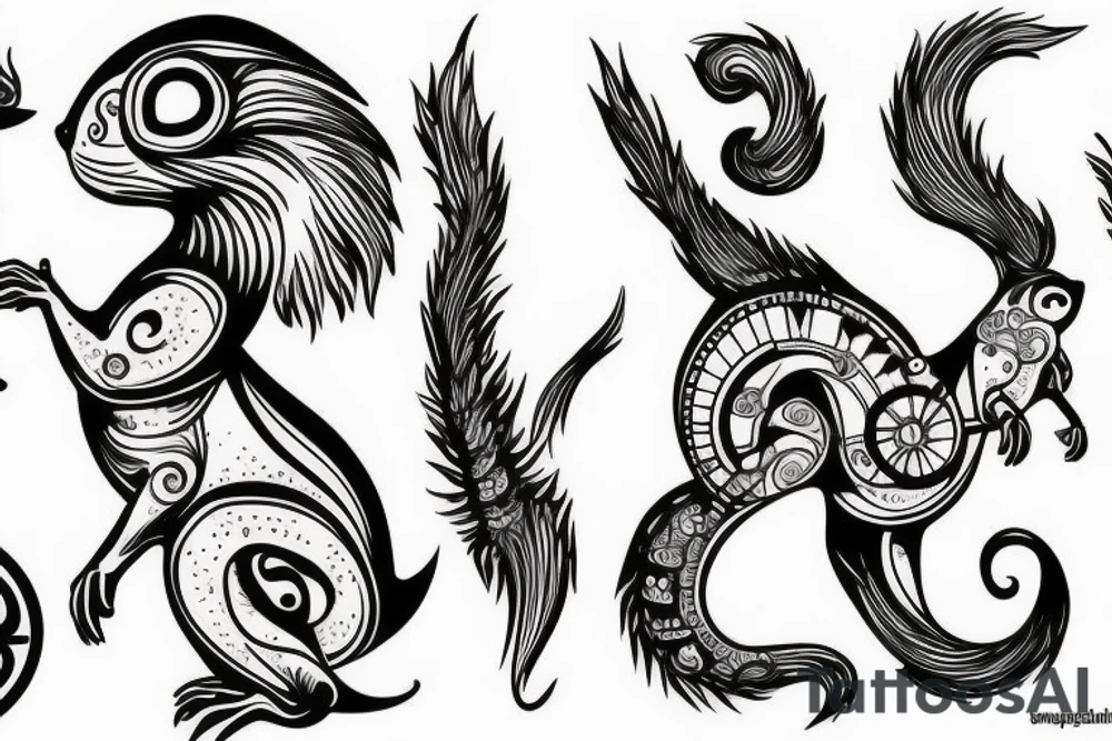 squirrel tattoo idea