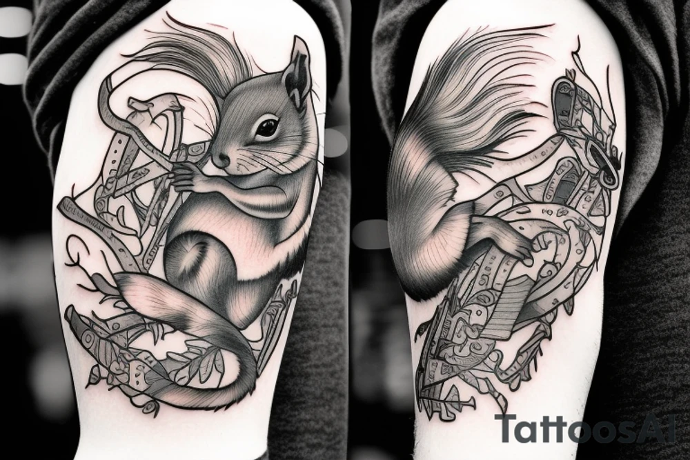 squirrel tattoo idea