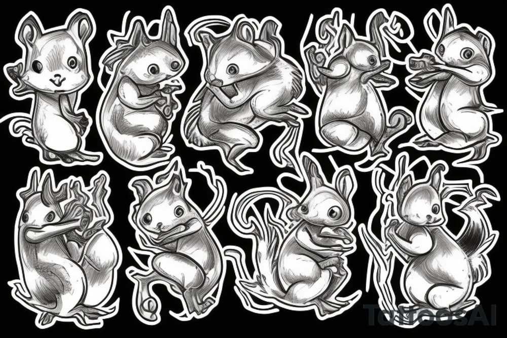 squirrel tattoo idea