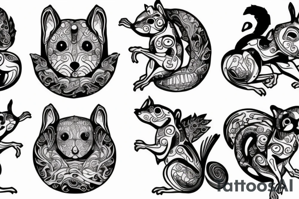 squirrel tattoo idea