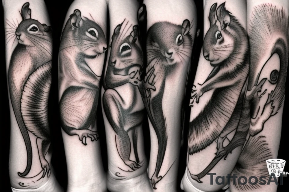 squirrel tattoo idea