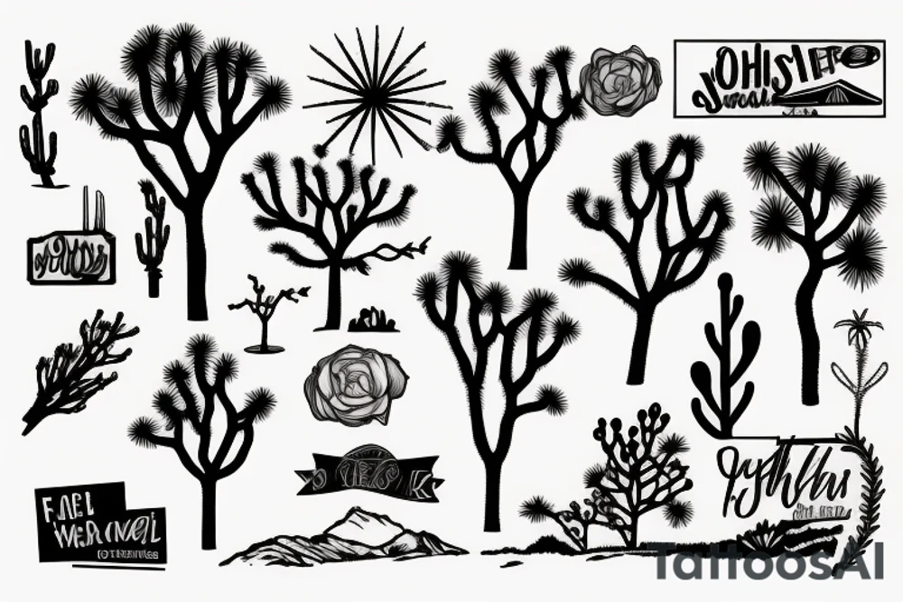 Joshua Tree tattoo idea