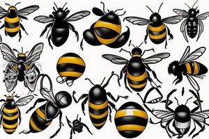 bumble bee tattoo idea