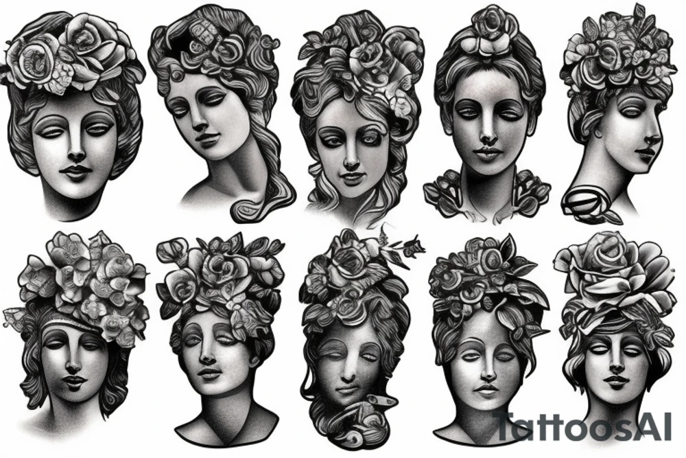 greek statue tattoo idea