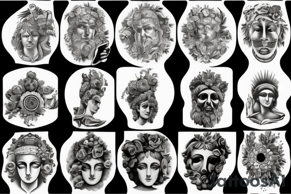 greek statue tattoo idea