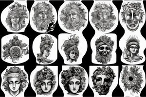 greek statue tattoo idea