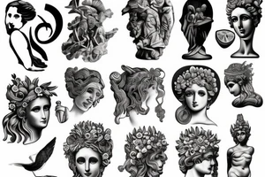greek statue tattoo idea