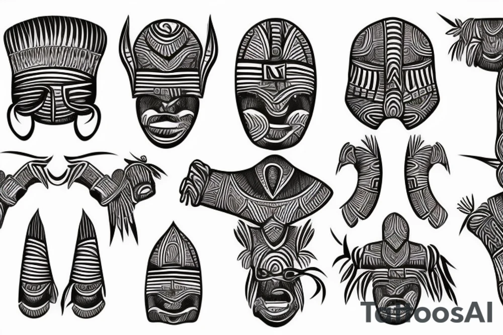 West African tribal tattoo idea