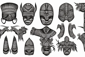 West African tribal tattoo idea
