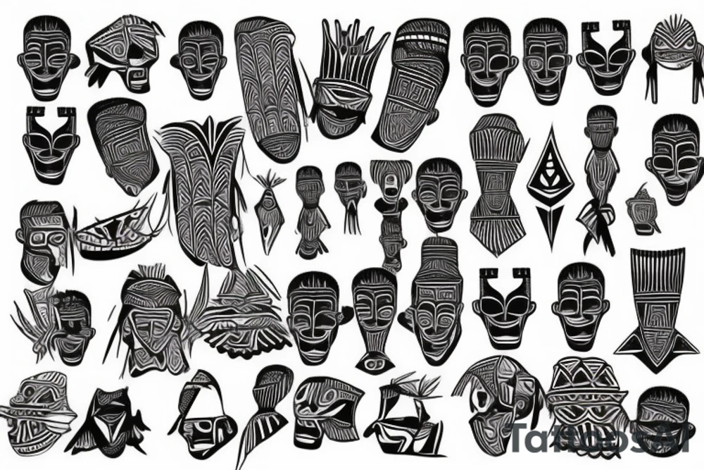 West African tribal tattoo idea