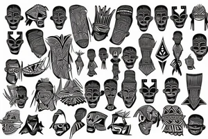West African tribal tattoo idea