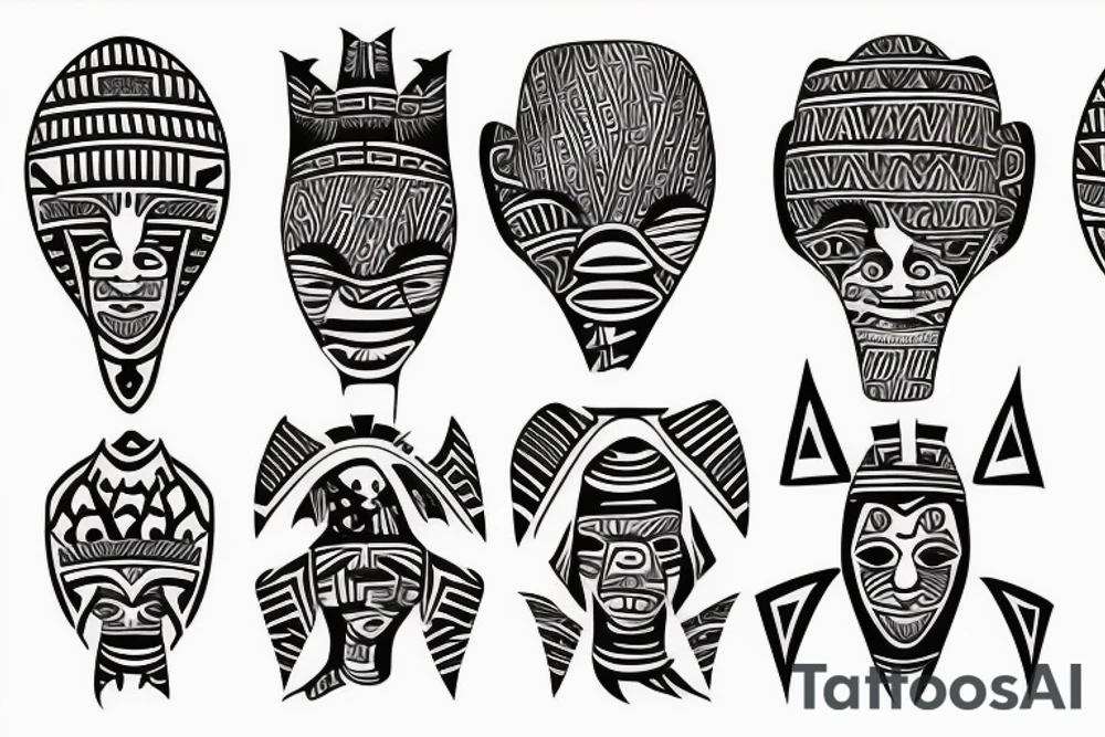 West African tribal tattoo idea