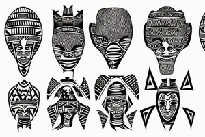 West African tribal tattoo idea