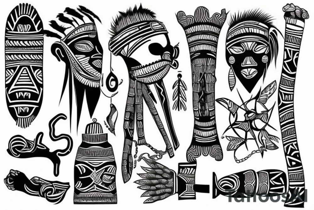 West African tribal tattoo idea