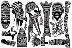 West African tribal tattoo idea
