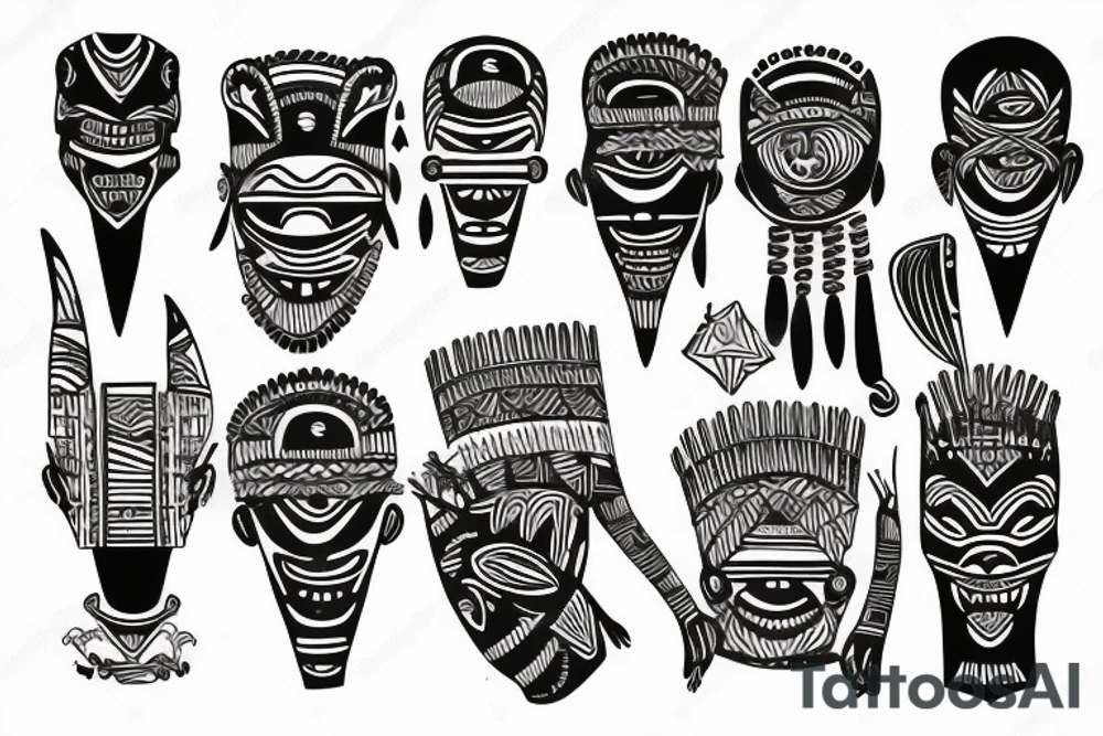 West African tribal tattoo idea