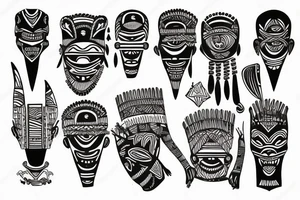 West African tribal tattoo idea