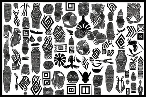 West African pattern tattoo idea