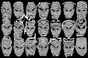 West African pattern tattoo idea