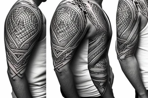 shoulder sleeve tattoo idea