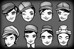 Newsboy cap tattoo idea