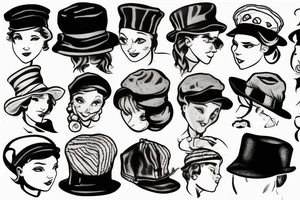 Newsboy cap tattoo idea