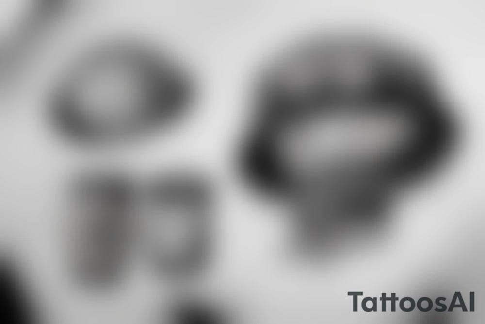 Newsboy cap with a soccer ball in old school style tattoo idea