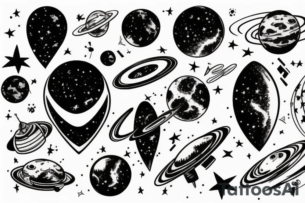 space, sport, Syfy, galaxy tattoo idea