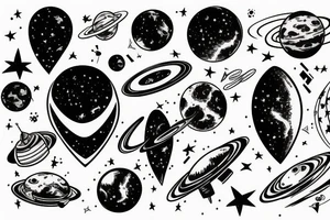 space, sport, Syfy, galaxy tattoo idea