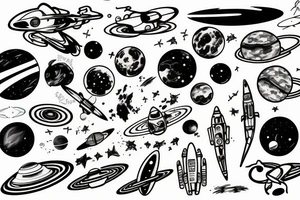 space, sport, Syfy, galaxy tattoo idea
