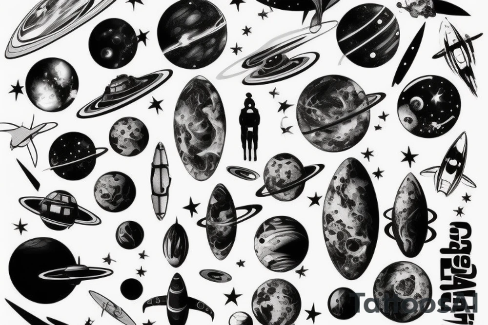 space, sport, Syfy, galaxy tattoo idea