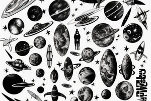 space, sport, Syfy, galaxy tattoo idea