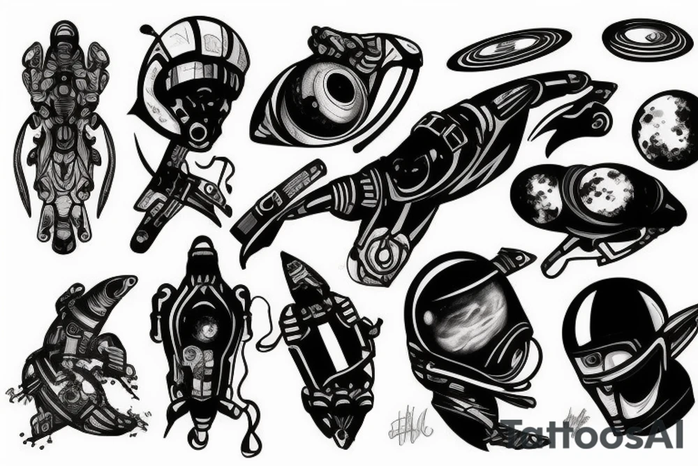 space, sport, Syfy, galaxy tattoo idea