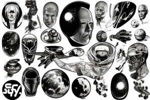 space, sport, Syfy, galaxy tattoo idea