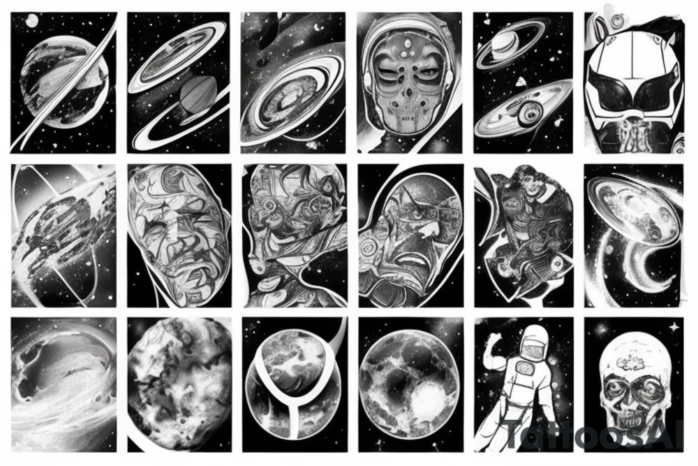 space, sport, Syfy, galaxy tattoo idea