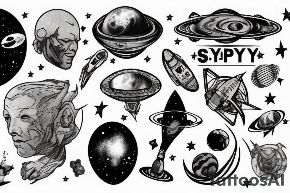 space, sport, Syfy, galaxy tattoo idea